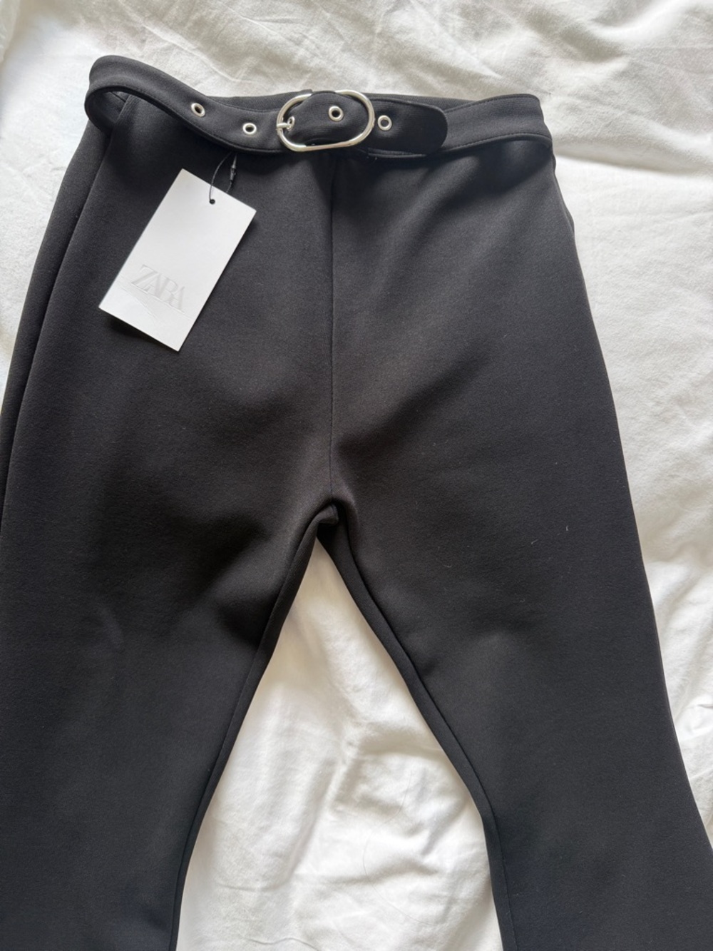 Zara Black Belted Pants